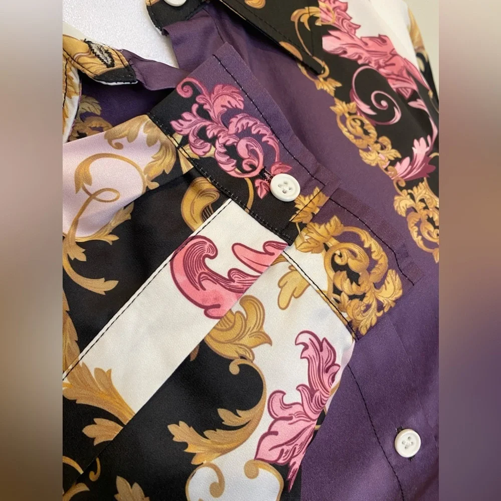 DG2 By Diane Gilman Button Down Blouse NWT 1B2 Size L - Picture 2 of 7